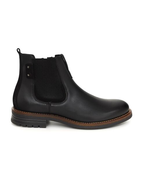 Cavoli schwarze Chelsea-Stiefel aus 100% Leder