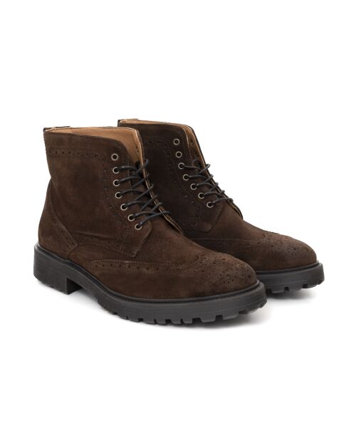 Braune Wildlederstiefel Siminor