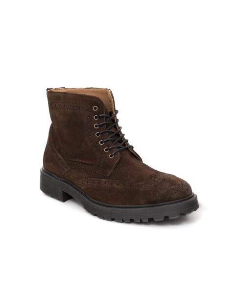 Braune Wildlederstiefel Siminor
