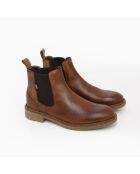 Chelsea-Stiefel aus 100% Leder Taker braun