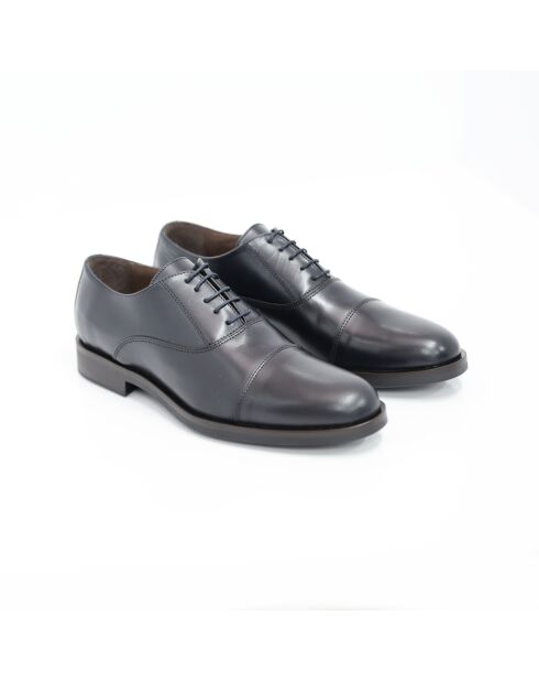 Oxford-Schuhe aus 100% Misane-Leder marineblau