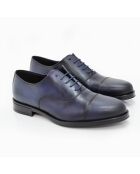 Marineblaue Oxford-Schuhe aus 100% Coresa-Leder