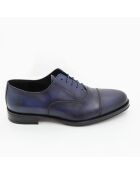 Marineblaue Oxford-Schuhe aus 100% Coresa-Leder