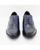 Marineblaue Oxford-Schuhe aus 100% Coresa-Leder
