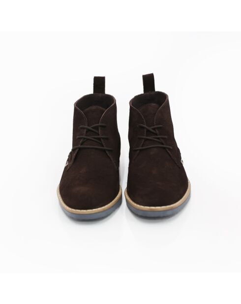Botas Morlis de gamuza marrón oscuro