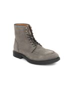 Stiefel Sensara aus taupefarbenem Veloursleder