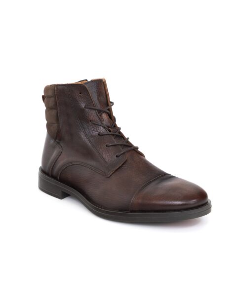 Stiefel aus 100% braunem Baruso-Leder