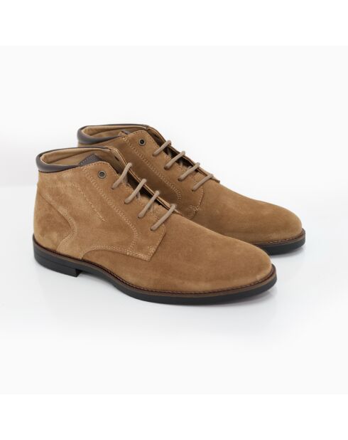 Samuk hellbraune Wildlederstiefel