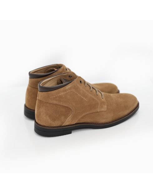 Samuk hellbraune Wildlederstiefel