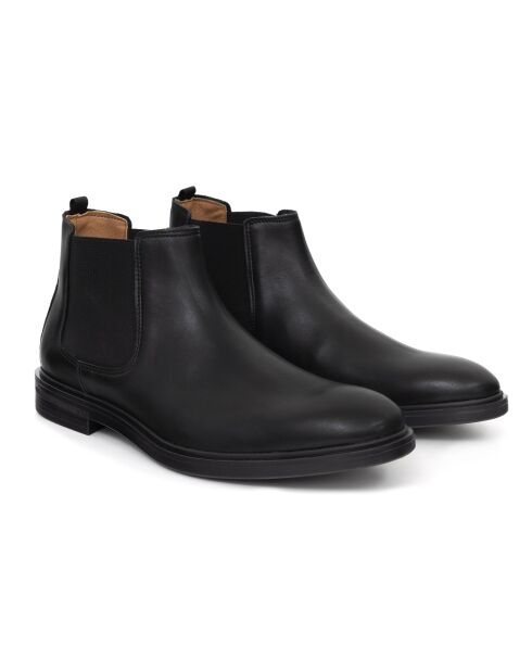 Chelsea boots 100 % cuir Brato noires