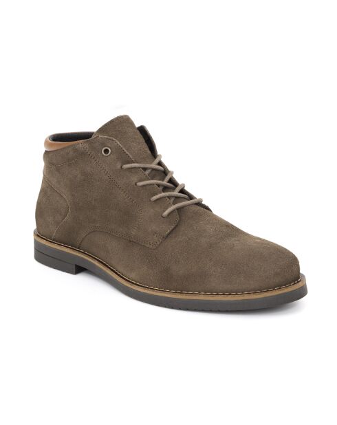 Braune Wildlederstiefel Surobo