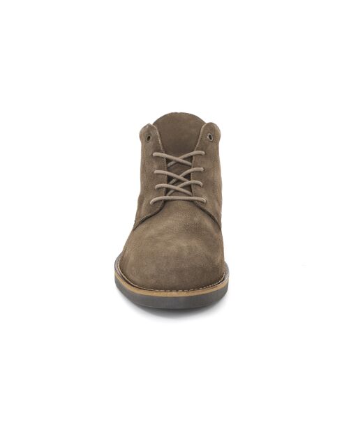 Braune Wildlederstiefel Surobo