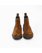 Braune Chelsea Boots aus Veloursleder von Sonip