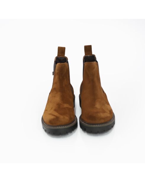 Braune Chelsea Boots aus Veloursleder von Sonip