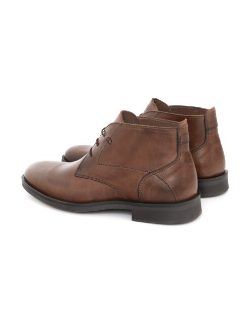 Buvori braune Stiefel aus 100% Leder