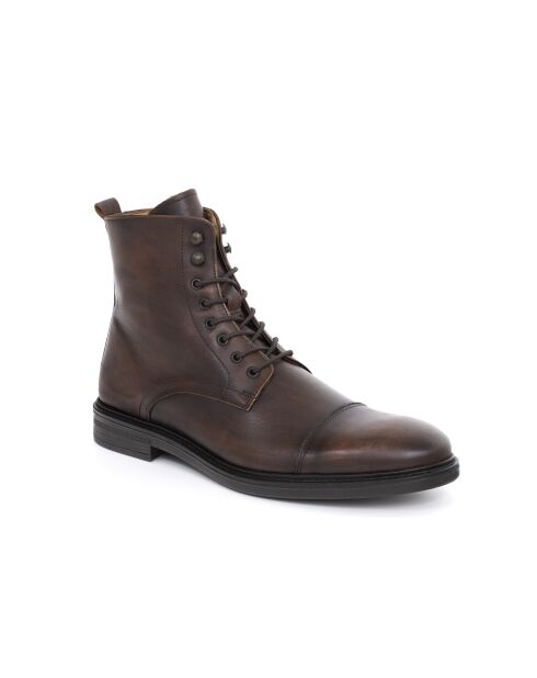 Aruso braune Stiefel aus 100% Leder