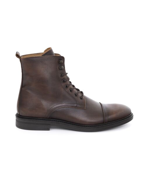Aruso braune Stiefel aus 100% Leder