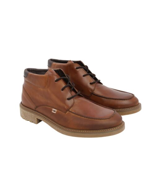 Virnal braune Stiefel aus 100% Leder