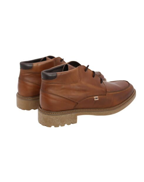 Virnal braune Stiefel aus 100% Leder