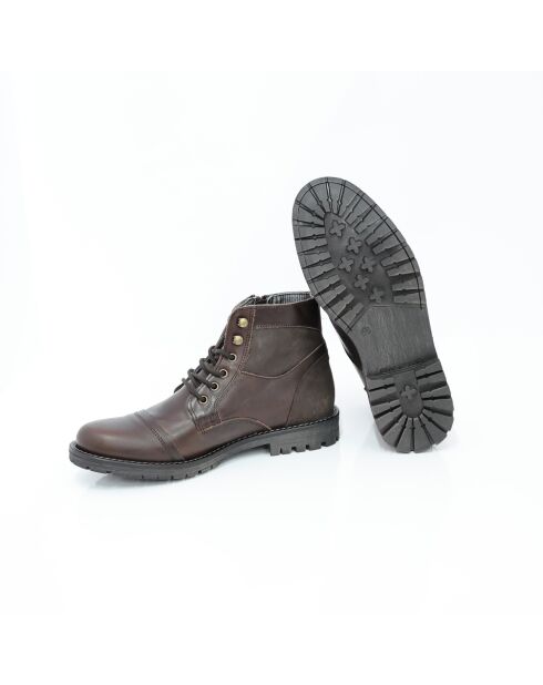 Botas Torvel de gamuza y piel marrones