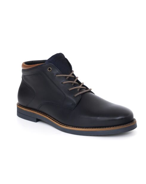 Boots 100 % cuir Pacamu bleues