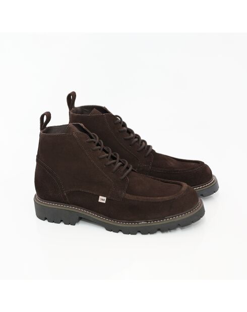 Dunkelbraune Wildlederstiefel Lentor