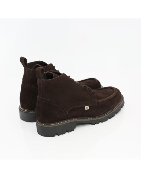 Dunkelbraune Wildlederstiefel Lentor