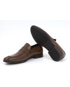 Braune Mokassins Miluden aus 100% Leder