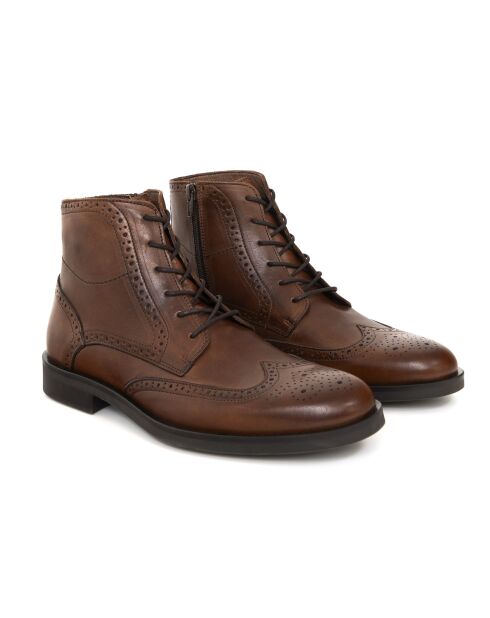 Stiefel Banote aus 100% braunem Leder
