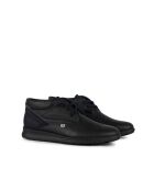 Boots en daim et en cuir Marven bleu marine