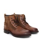 Boots 100 % cuir Bakmin marron