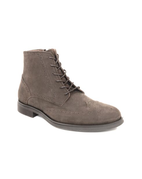 Boots en daim Nisape taupe