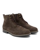 Braune Segoba Velourslederstiefel