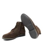 Braune Segoba Velourslederstiefel