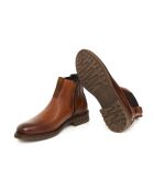 Chelsea-Stiefel aus 100% hellbraunem Cavoli-Leder