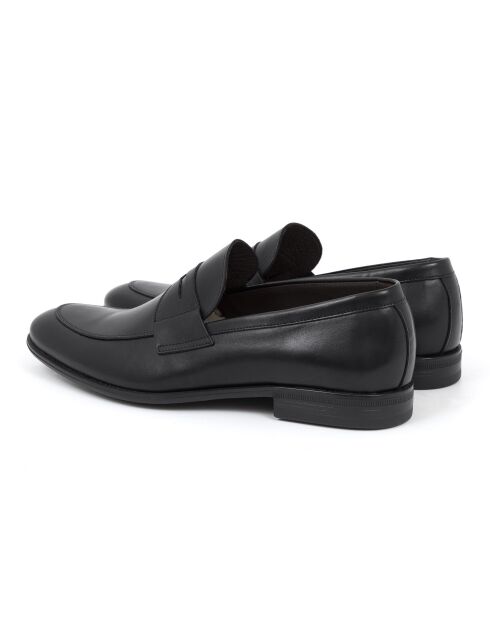 Mokassins Miluden aus 100% schwarzem Leder