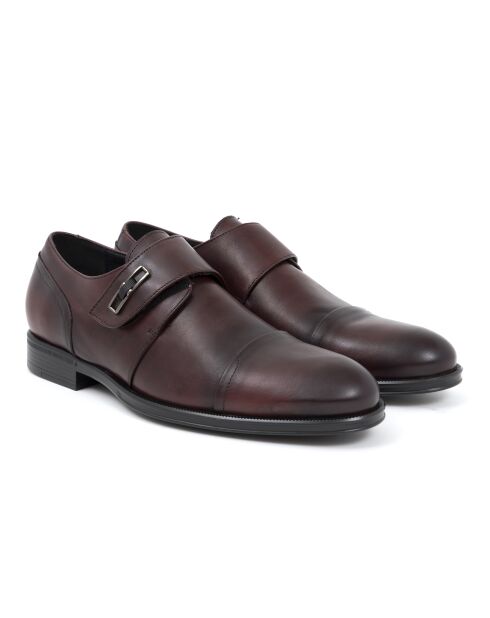 Monks 100% burgunderrotes Dasko-Leder
