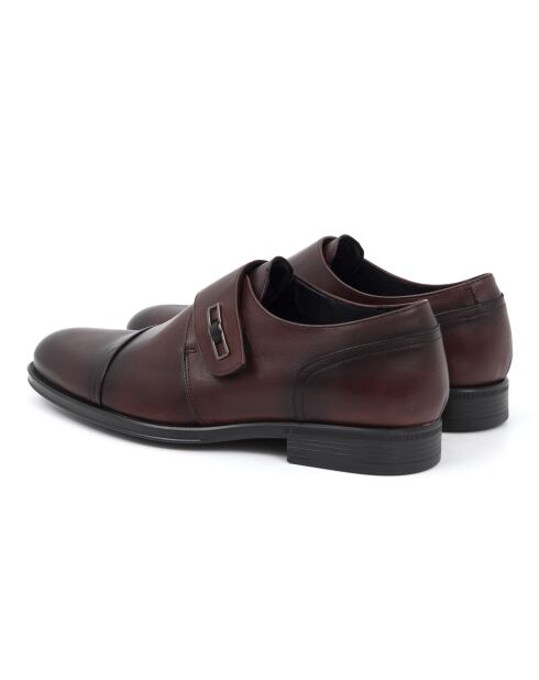 Monks 100% burgunderrotes Dasko-Leder