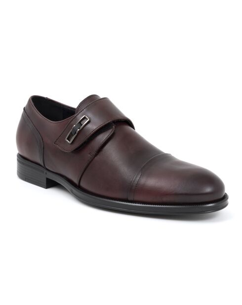 Monks 100% burgunderrotes Dasko-Leder