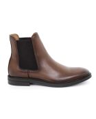 Chelsea boots 100% leer Baza lichtbruin