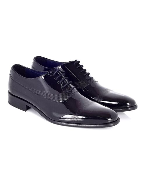 Scarpe Oxford Panoli 100% pelle nere