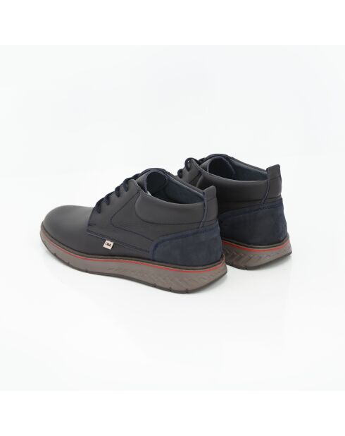 Boots en cuir Asedia bleu marine