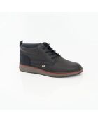Asedia marineblaue Lederstiefel