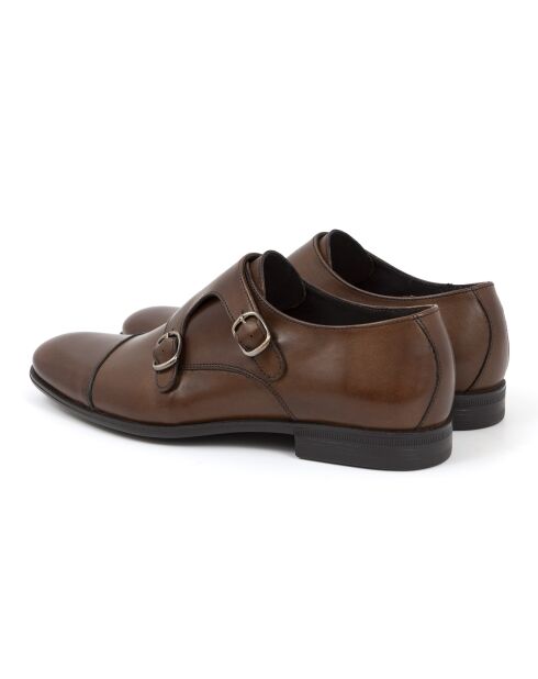 Monks 100% hellbraunes Milamon-Leder