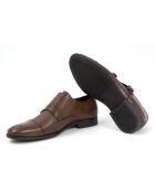 Monks 100% hellbraunes Milamon-Leder