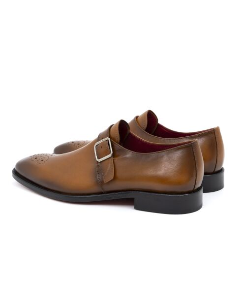 Monks 100% hellbraunes Lubilla-Leder