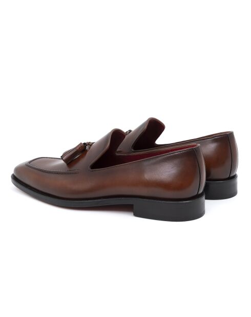 Braune Mokassins Lubor aus 100% Leder