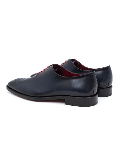 Scarpe Oxford Luniso blu 100% pelle