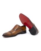 Derbies Oxford schoenen 100% leer Lugado bruin