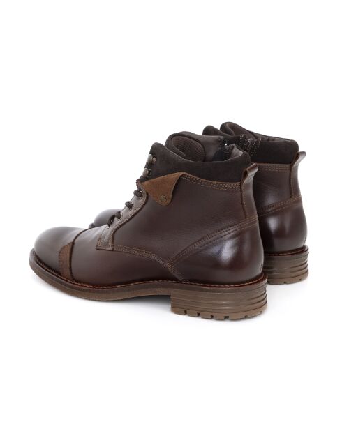 Braune Stiefel aus 100% Leder von Baktramin